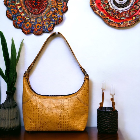 Source Unknown Handbags - Crocodile Embossed Mini Hobo Handbag